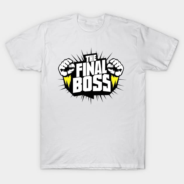 The Final Boss Thunderbolt Fist Design T-Shirt by TF Brands